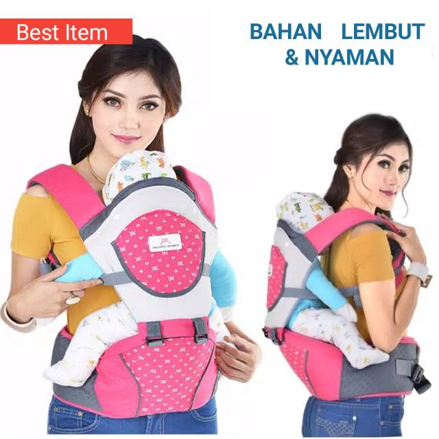 Gendongan Bayi depan Hipseat Lullaby Moms Baby