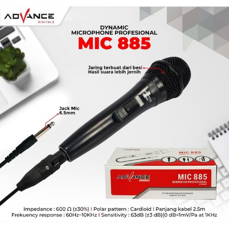 Microphone / Mic Advance MIC-885 Single