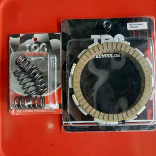 PAKET KAMPAS KOPLING KLX PER KOPLING KLX 150 TDR ORI   *