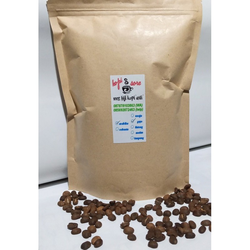 

Kopi Arabika Garut Premium 500 gram - Roasting - Rasa Asam Rendah - Biji Bean