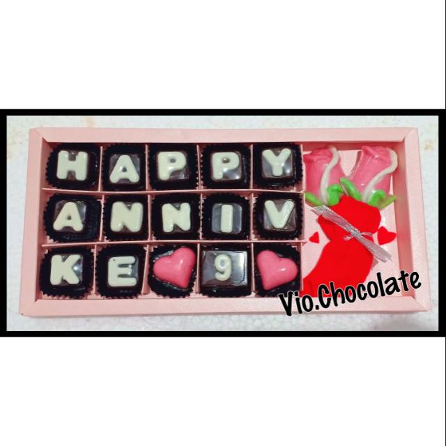 

Vio.chocolate isi 15 + bunga/ coklat anniversarry/ kado anniv/ anniversary gift