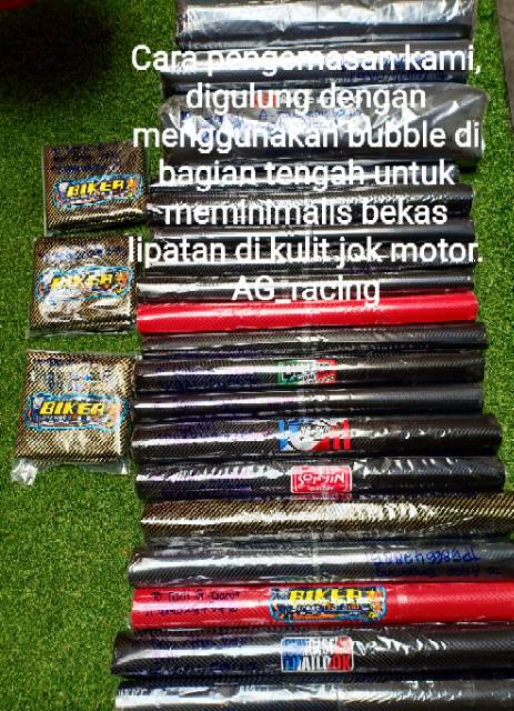 Sale sarung jok motor BIKER Thailand bahan Carbon MR