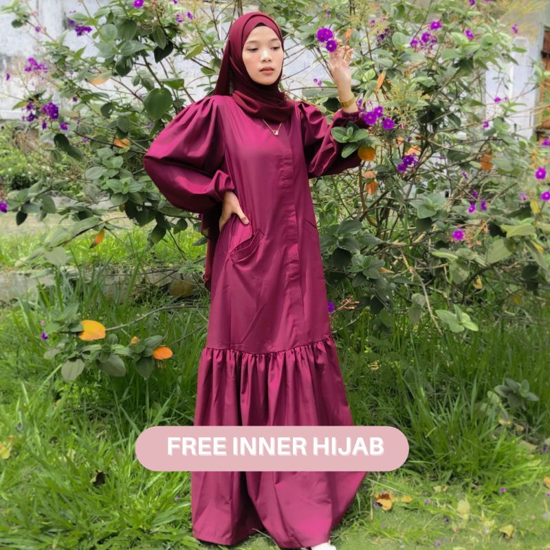 DYA DRESS BYGIAGIO dress kondangan gaun akad simple gaun wedding pernikahan baju muslim putih lamaran pakaian wanita pesta elegan fashion korea dres lebaran cantik anggun mewah nyaman dipake gaun vintage bahan katun toyobo menyerap keringat fashion cantik