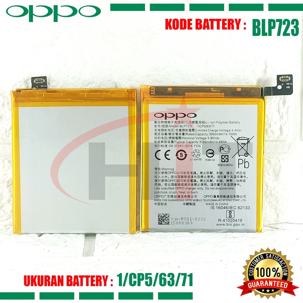 Baterai Battery REALME BLP723 Tipe Hp Realme X - RMX1903 - RMX1901