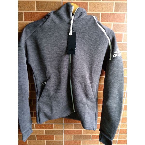 Jaket Adidas ZNE Tennis Hoodie Dark Grey Original