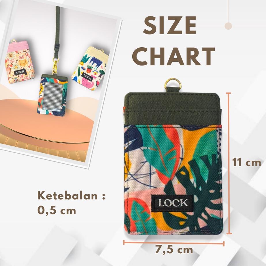 

Modern.. Gantungan ID Card Kantor Kasual Anti Air Kalung Name Tag Holder Lanyard Pria Wanita LS386