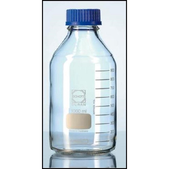 Laboratory Bottle 1000 Ml Clear - Botol Lab - Botol Kaca | Duran