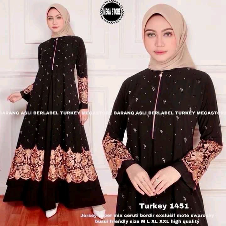 Abaya hitam turkey ori