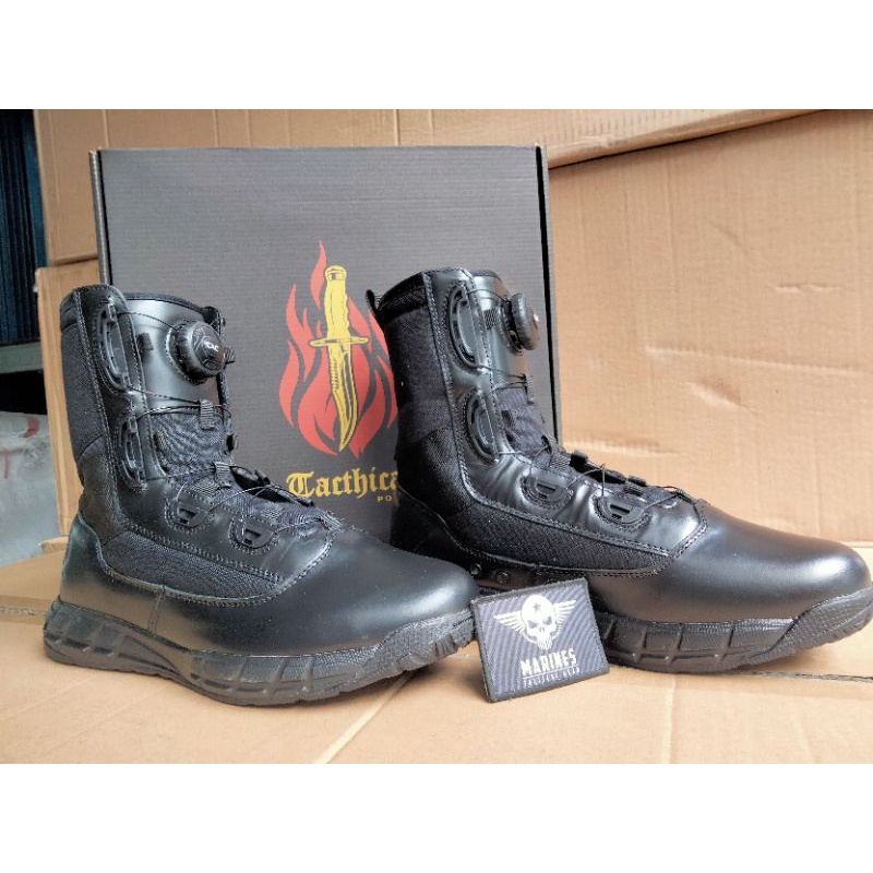 Sepatu PDL TNI Polri parabellum Tali Putar Tactical Xtracx