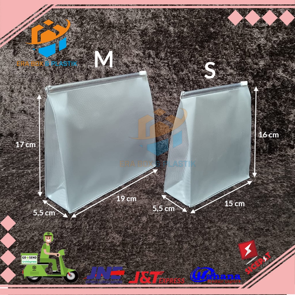 Plastik Mika Zipper Premium | Dompet Masker Kosmetik Serbaguna| Travel Pouch | Zipper Lock | Zipper Bag | Plastik Mika Kosmetik Serbaguna | Pouch Pvc Zipper Bag