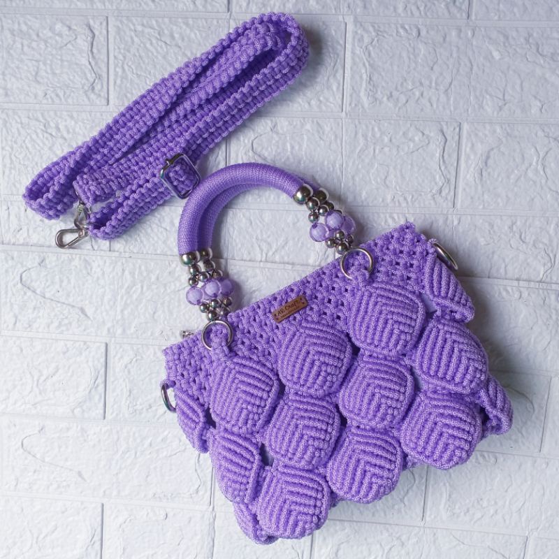 Tas Tali kur motif daun