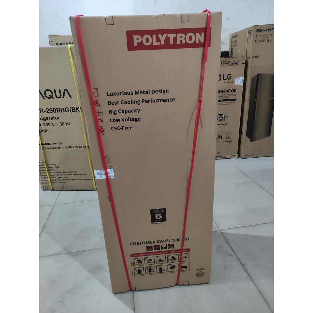 KULKAS POLYTRON PRB 237 LEMARI ES 2 PINTU PRB237 PRB 237