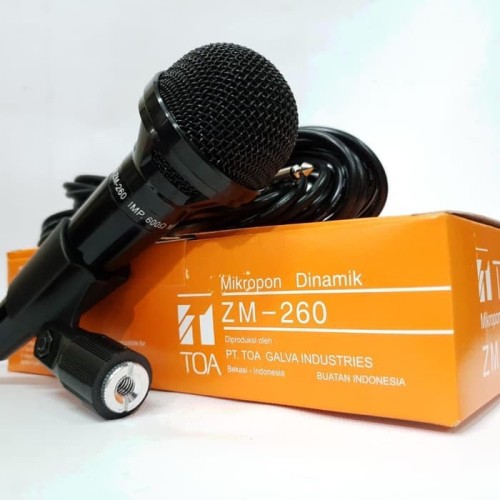 Mic TOA ZM-260 ORIGINAL / Mikrofon Microfon Dinamik TOA FREE KABEL