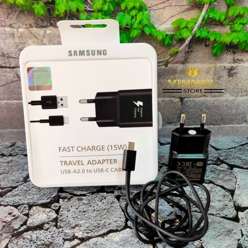 [ NOTE 8 ] Charger Samsung type C  15W Galaxy S10 S8 S8 Plus A5 A7 2017 Tipe C Fast Charging 2A