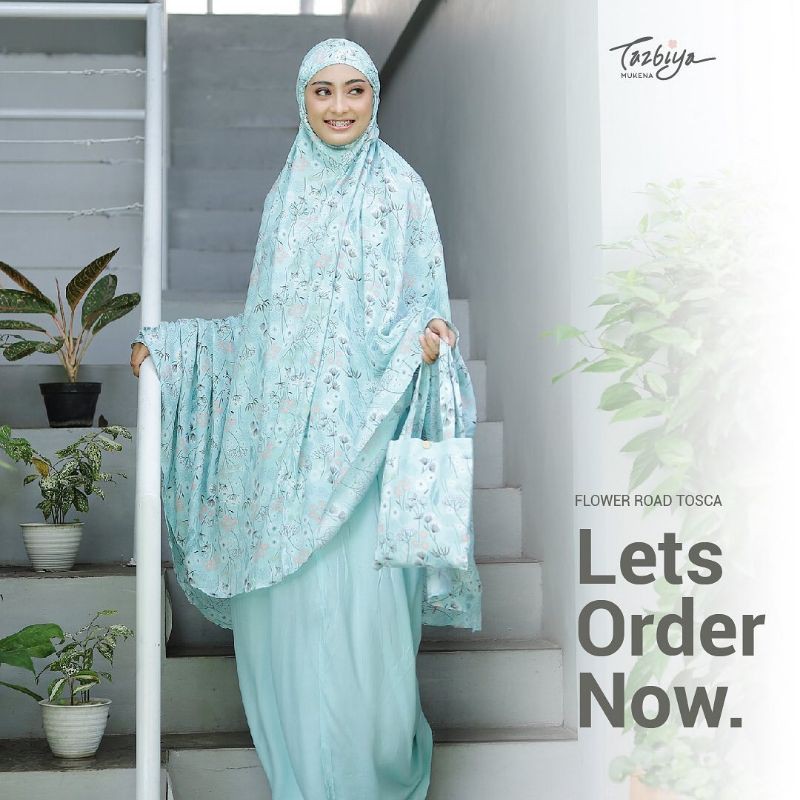 Mukena Tazbiya Flower Road Tosca