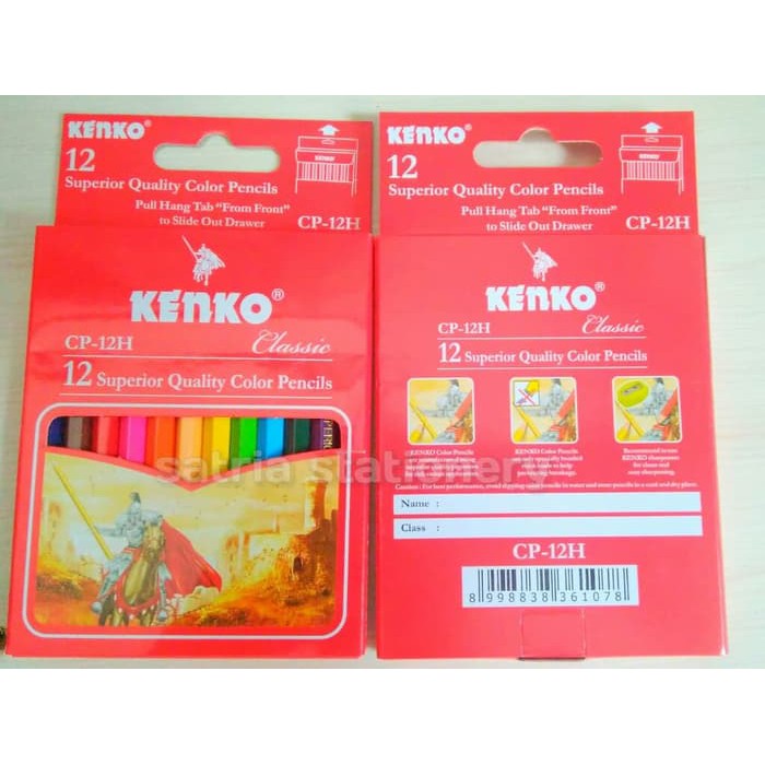 

PENSIL WARNA KENKO KLASIK 12 WARNA PENDEK - CP-12H