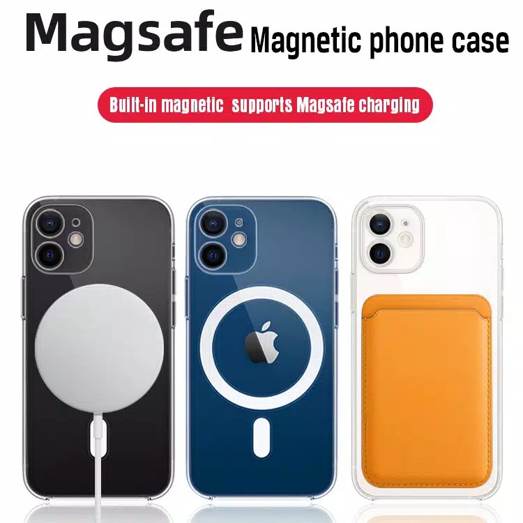 MAGSAFE Clear Case Iphone 12 12 13 14 Pro Max 12 13 Mini 11 pro max X XR 14 Plus Case cover Casing