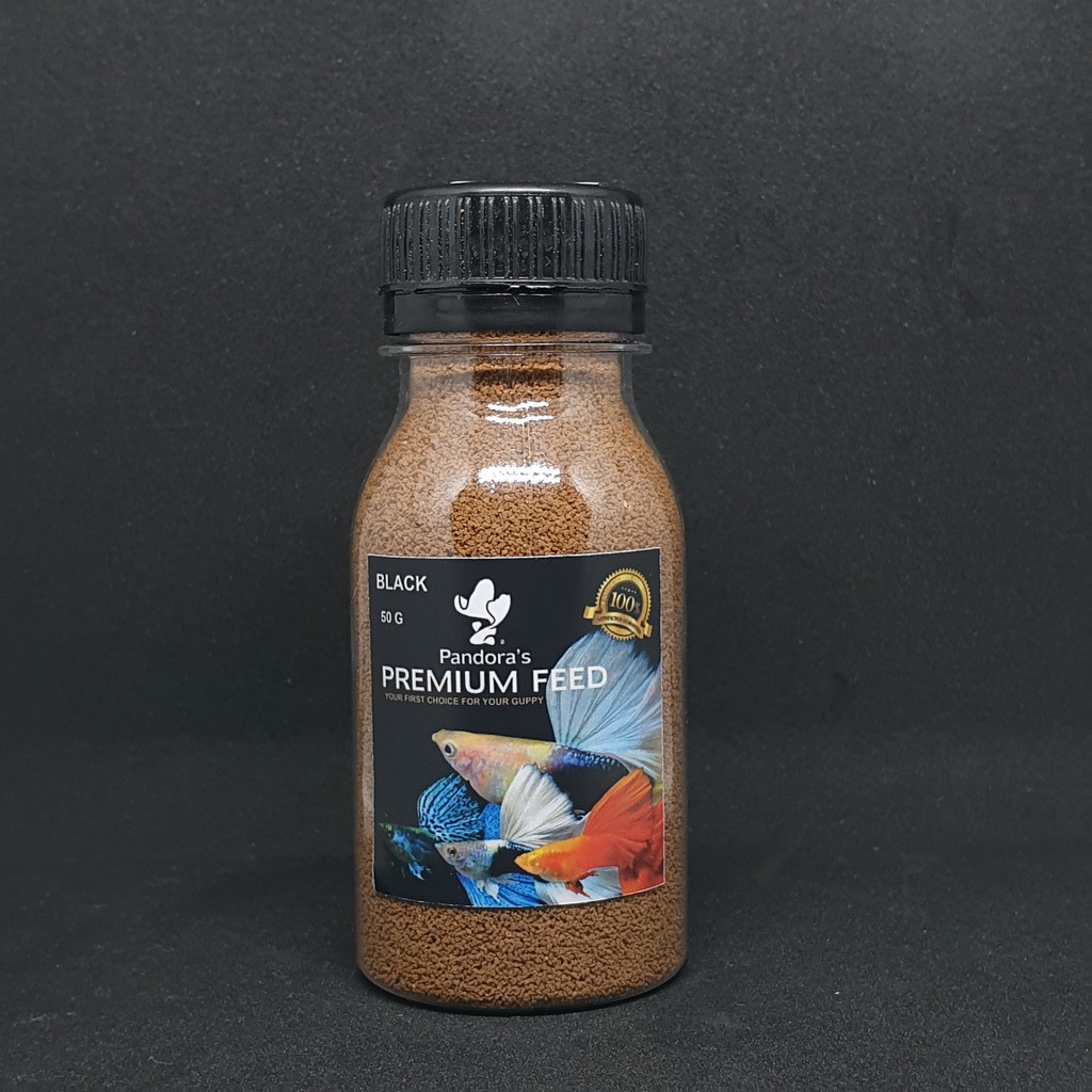 Pandora Pelet Premium Black 50 gram  Ikan Guppy / Cupang / Tropis Lainnya