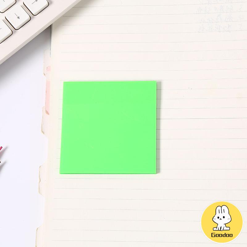 50PCS Stiker Transparan Fluorescent Tanpa Cover -Doo