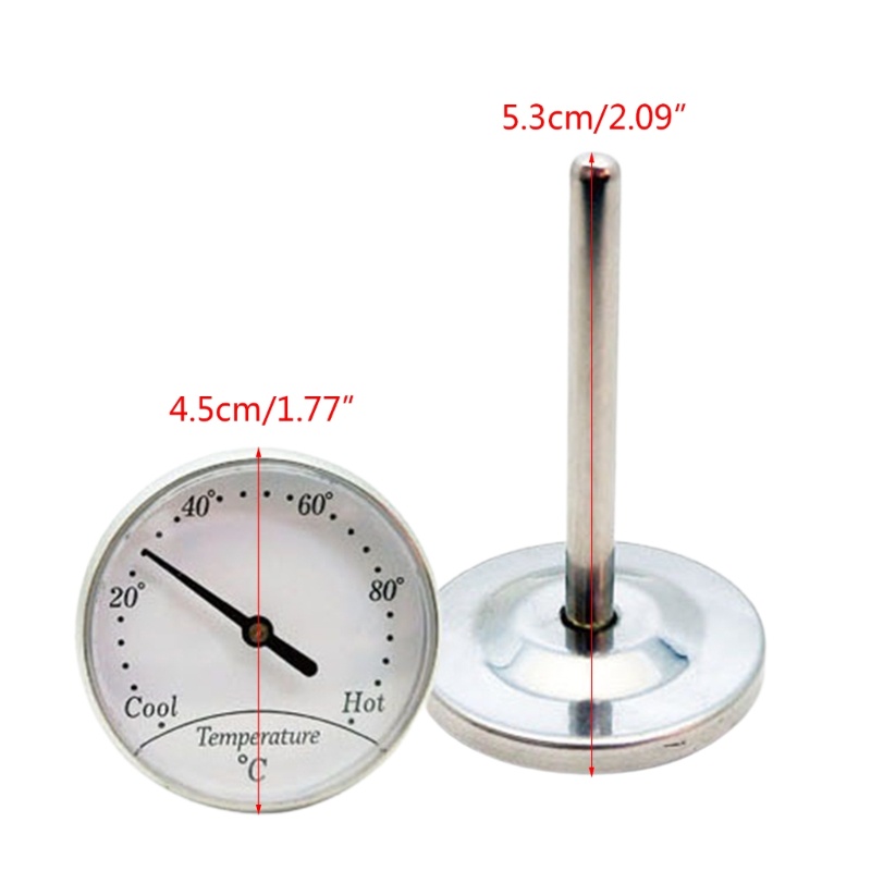 Termometer Dial Bentuk Oval Untuk Panggangan BBQ