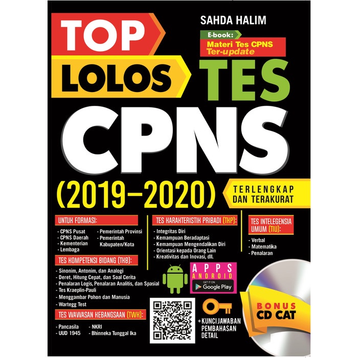 

GRATIS ONGKIR BUku Top Lolos Tes CPNS 2019 - 2020 - Noktah KPL226