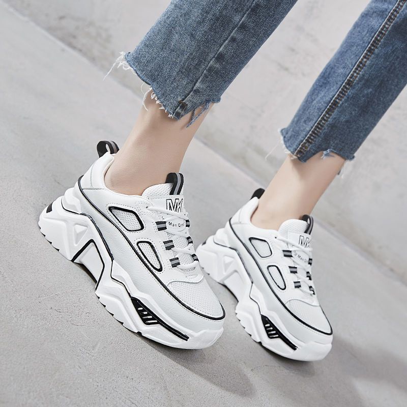 IDEALIFESHOES SNEAKER OLAHRAGA WANITA LIST HITAM DAN ABU SEPATU PEREMPUAN TERBARU FASHION IMPORT JENNIE KIM