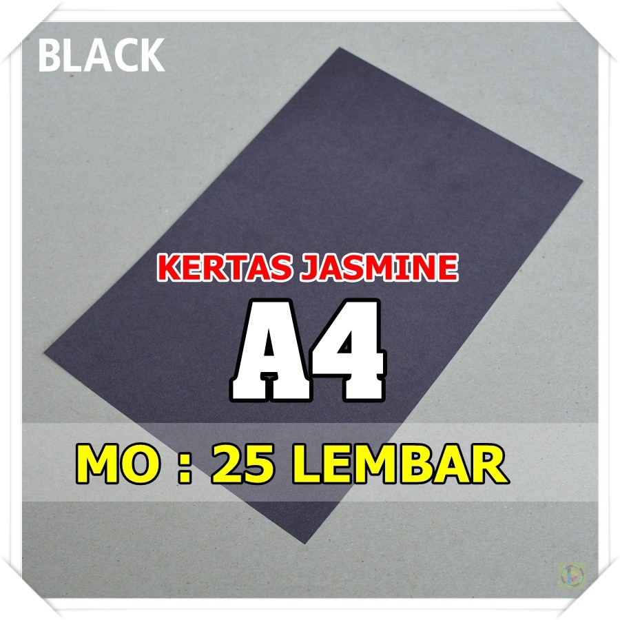 

Kertas Karton Jasmine / Paper Flower A4 BLACK HITAM