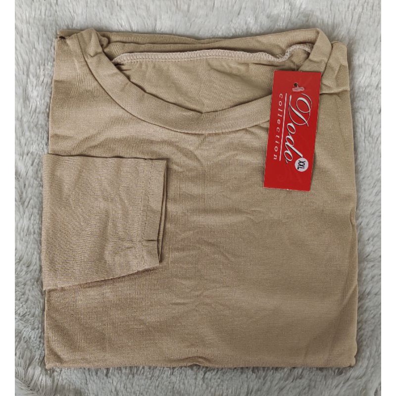 MANSET PANJANG HITAM XL 2XL 3XL-Cream 2XL
