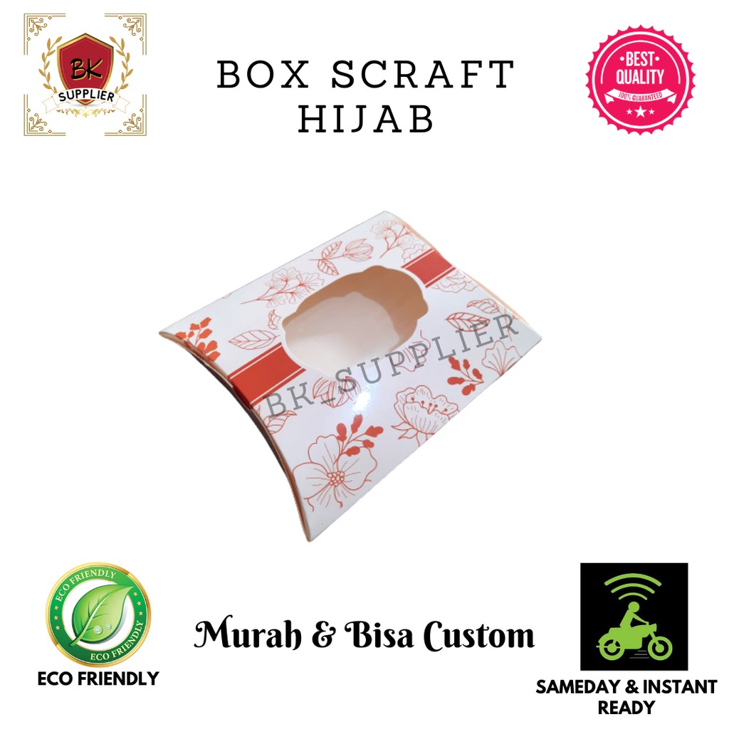 

Box Scraft Hijab 1pcs / Box Souvenir / Dus Hijab / Dus Souvenir
