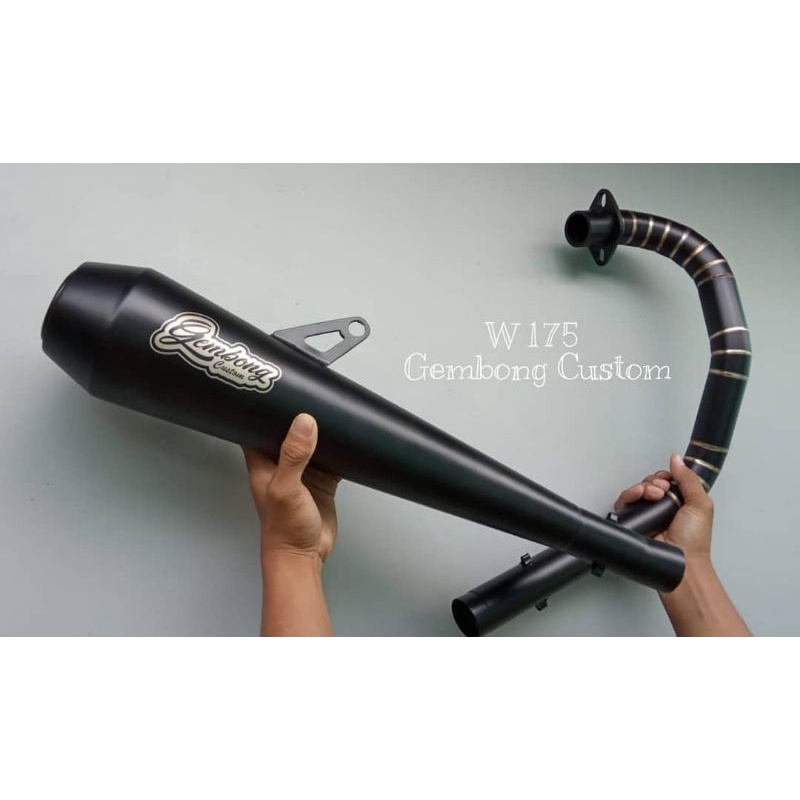 Knalpot Japstyle Blackdoff Kawasaki W175 Fullsystem