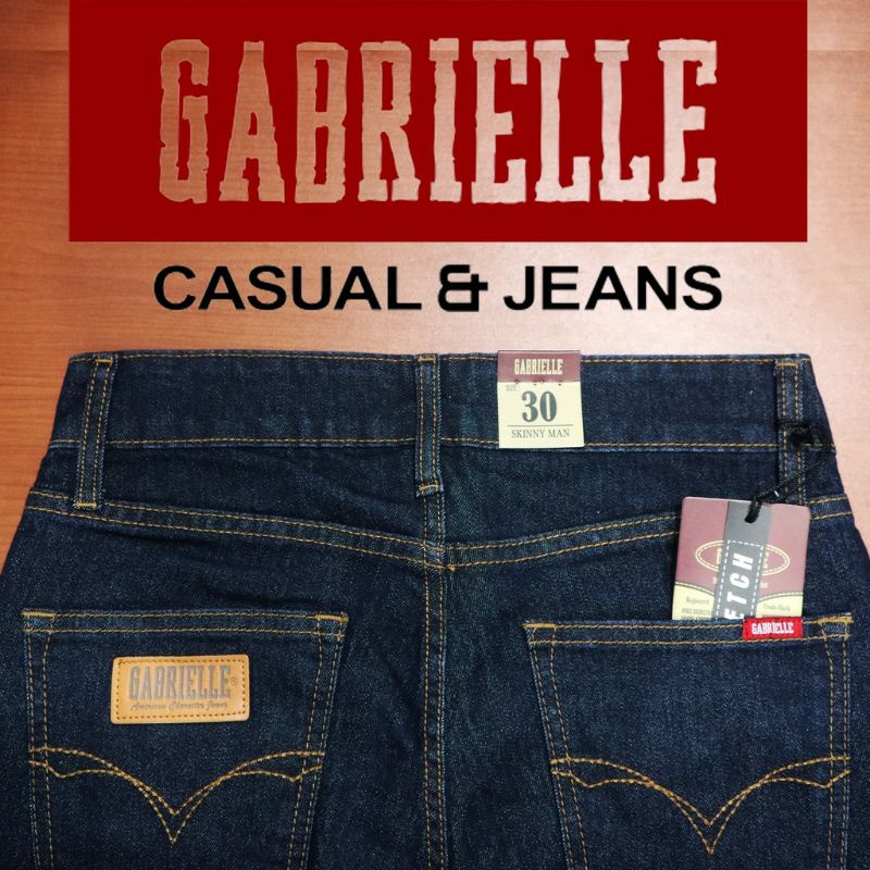Celana jeans pria Gabrielle slim fit skinny man 100% ORIGINAL