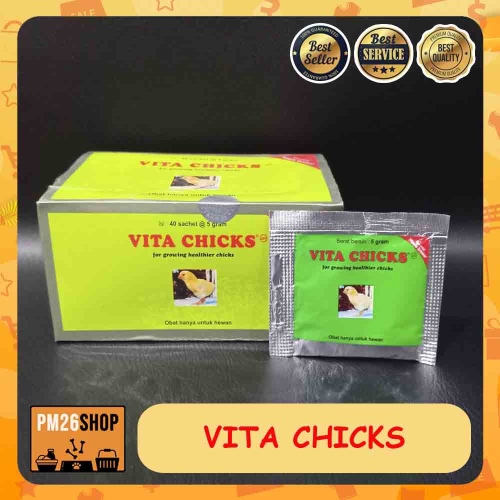 Vitamin untuk Anak Ayam Vita Chicks 5 gr x 5 bungkus