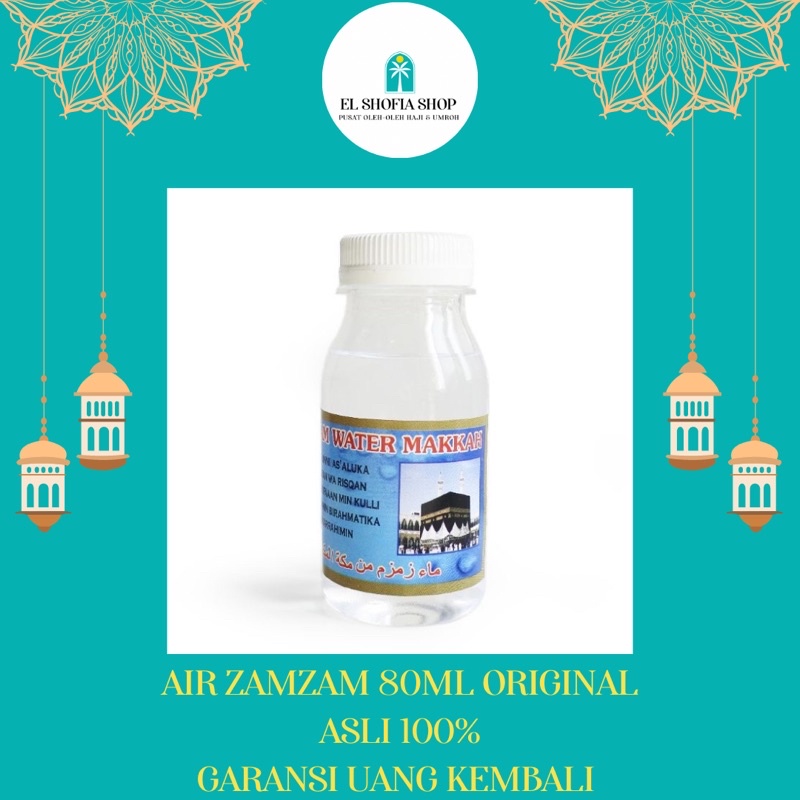 Air ZamZam 80ML Original | Air ZamZam 80ML Asli | Air ZamZam Oleh-Oleh Haji Umroh