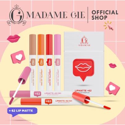 Madame Gie Lip Matte +62 Make Up Lipstik Lip Cream Lipstick Lipmatte Lipcream