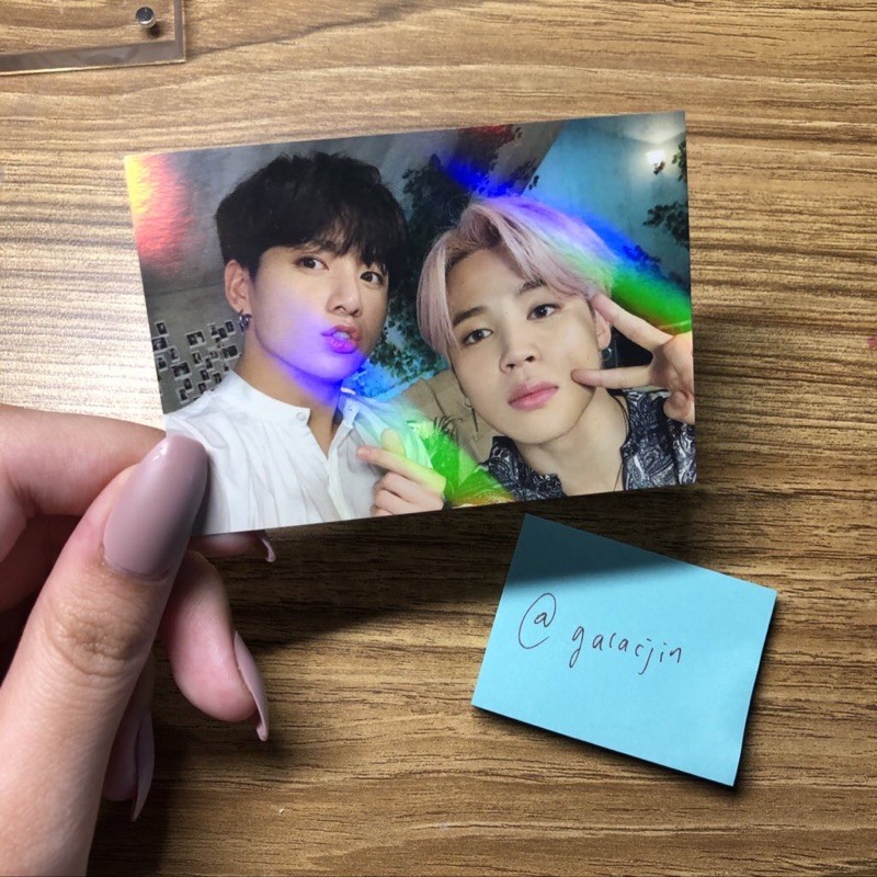 jimin jungkook jikook  unit 5th muster ticket holder photocard (hologram) RARE