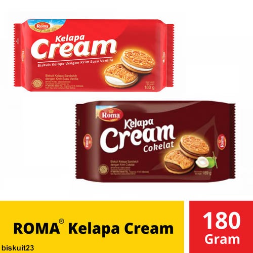 ROMA MALKIS BISKUIT CREAM 189GR - BISKUIR ROMA MALKIS COKLAT DAN VANILLA CREAM BISKUIT23