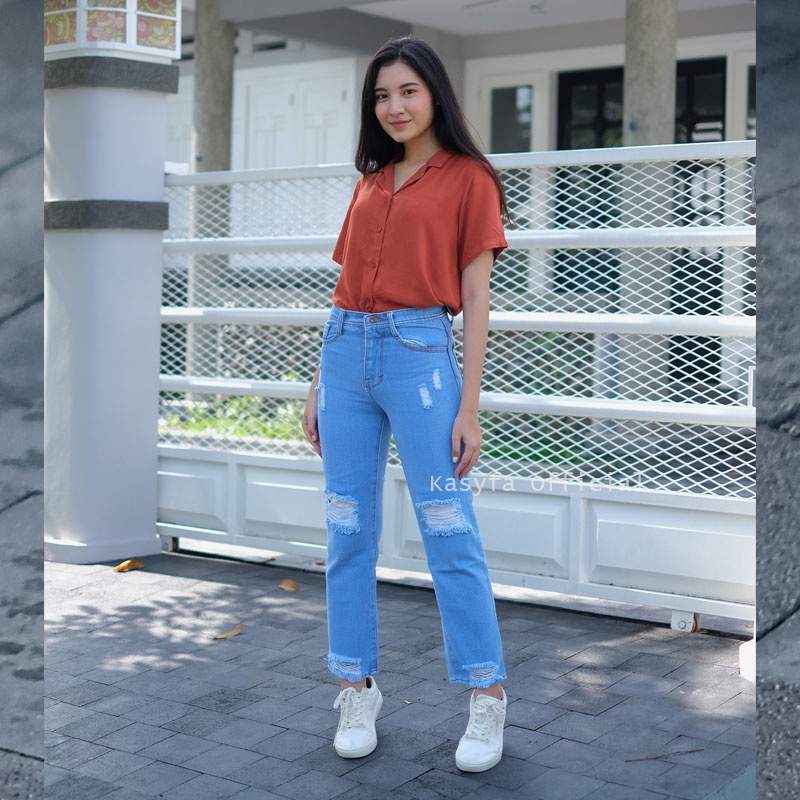 BOYFRIEND SOBEK JEANS PREMIUM // BOYFRIEND JEANS RIPPED DISTRO