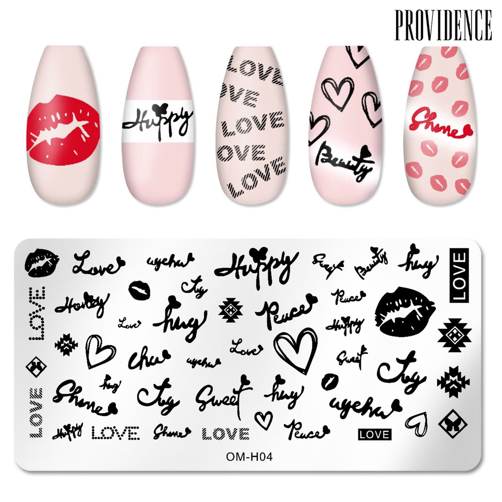 Providence Plat Stempel Kuku Efektif Presisi Untuk Nail Art / Salon