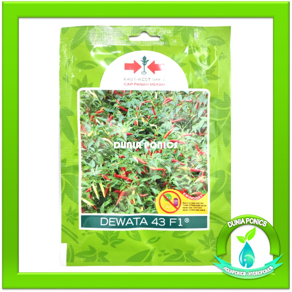 Benih Cabe Cabai Rawit Dewata 43 F1 Cap Panah Merah 350 Butir Original Pack