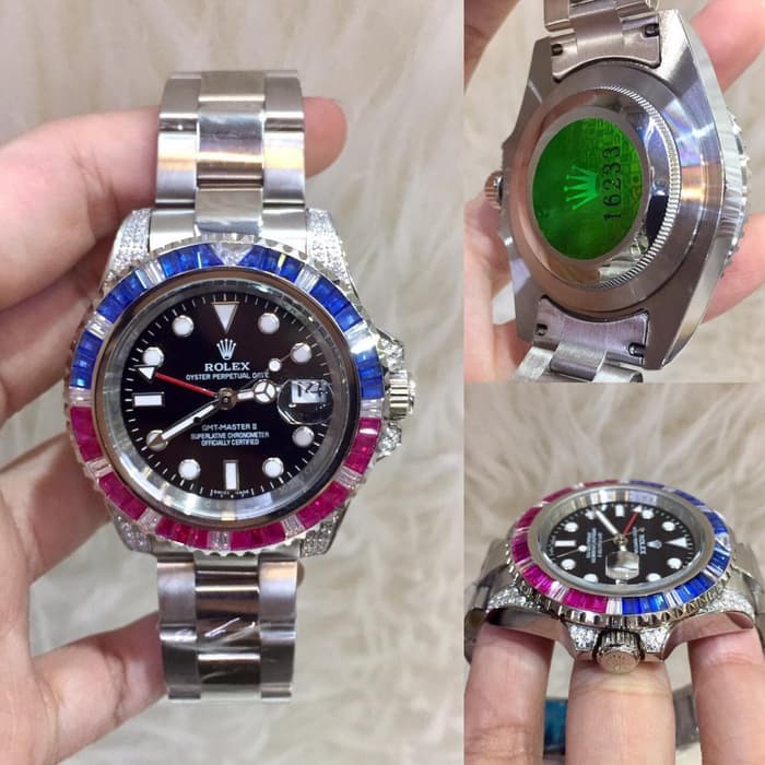 ROLEX GMT MASTER II DIAMOND SUPER GRADE MIYOTA
