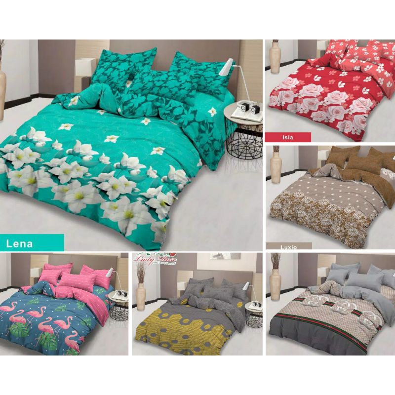 BED COVER LADY ROSE RUMBAI - Bed cover bagus lembut anti luntur - Bed cover king 180x200