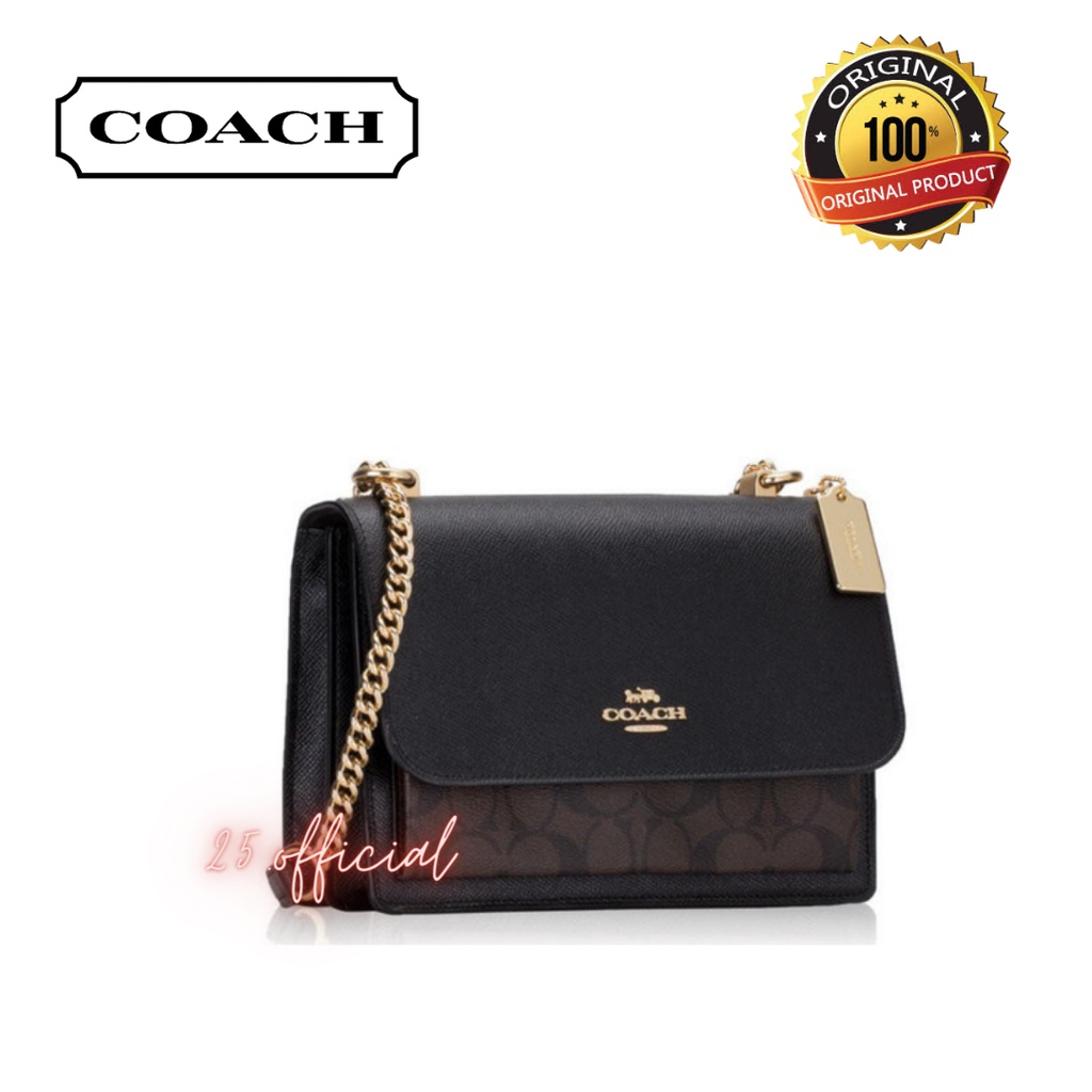 [ORIGINAL] Coach Klare Crossbody in Signature Canvas Brown / Tas Coach Wanita Original / Coach Bag