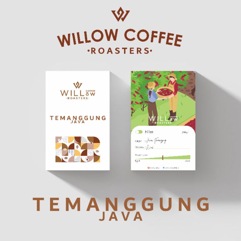 

Kopi Arabika Wine Temanggung Biji / Bubuk , Willow Coffee