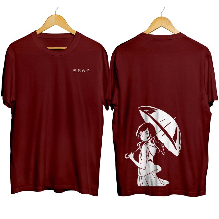 Kaos distro anime HINA AMANO UMBERELLA - WEATHERING WITH YOU