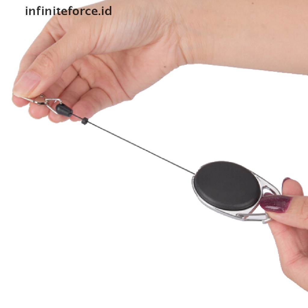 (infiniteforce.id) Gantungan Kunci Dengan Tali Retractable Untuk Outdoor