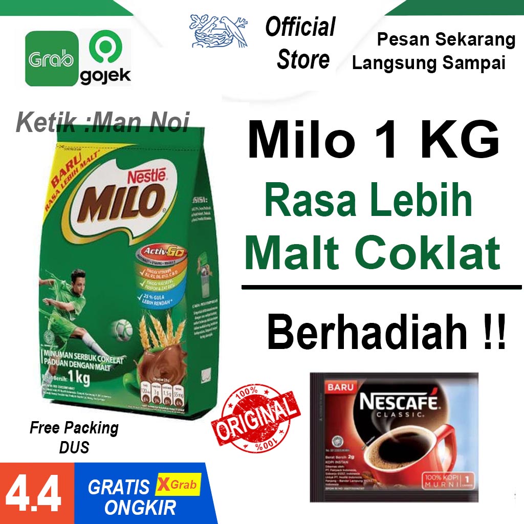 

Milo Activ Go. Rasa Coklat / Milo Actigen Cokelat 1 Kg. TANGERANG. Milo 1Kg