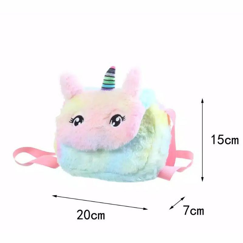 tas selempang hp unicorn/tas selempang anak lucu/tas hp anak/tas pinggang unicorn import