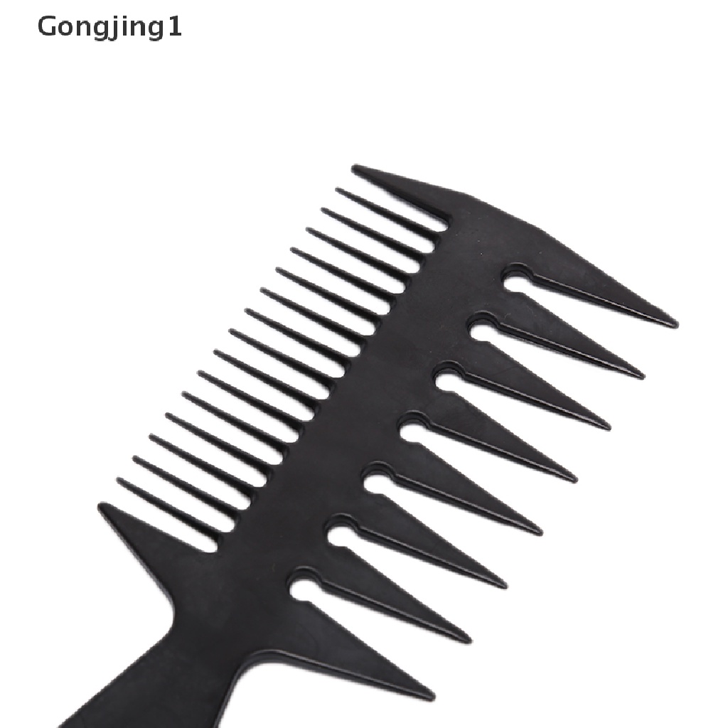 Gongjing1 Sisir Brush Dengan Gagang Kayu Untuk Salon / Barber