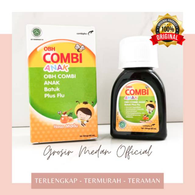 OBAT BATUK PILEK DEMAM ORI OBH COMBI ANAK BATUK PLUS FLU BPOM