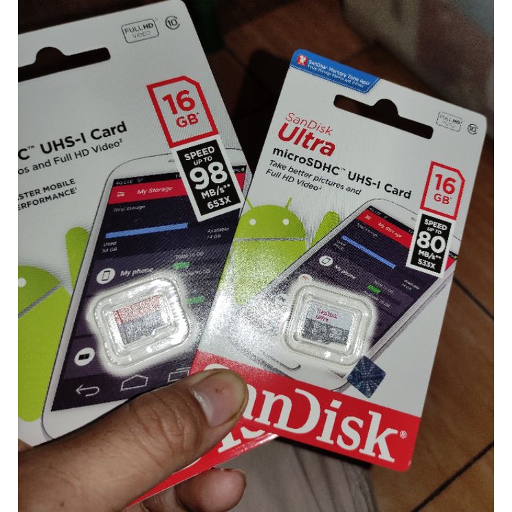 MicroSD Sandisk Ultra 16Gb - Original